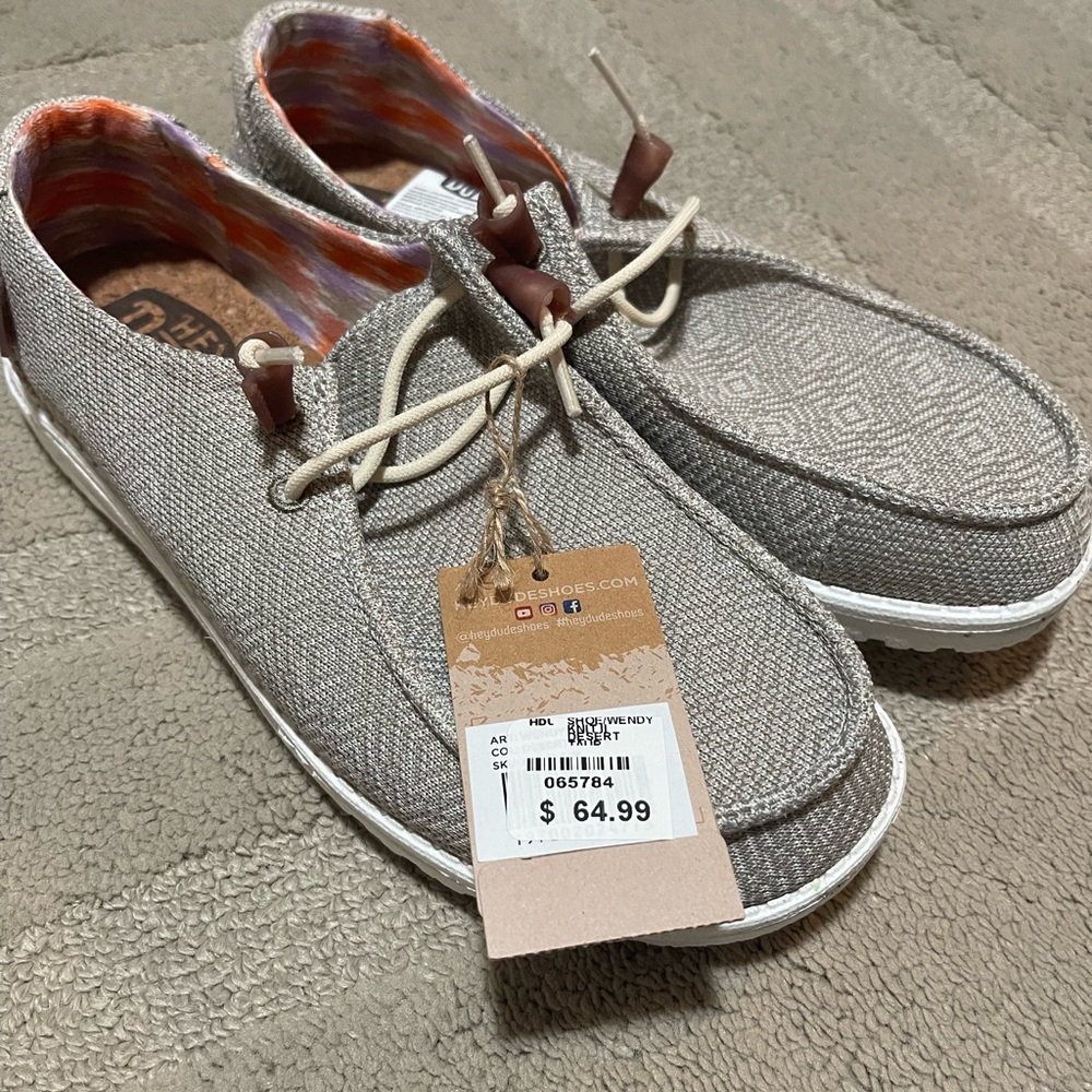 Hey Dude Wendy Knit Shoe Size 10 Desert Color